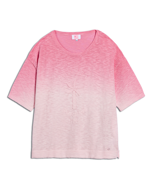 Tee-shirt maille BEACH BREAK couleur barbe à papa